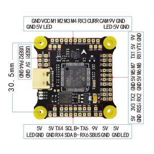 HAKRC F7230 V2 Mini Controllore di Volo 3S-6S Lipo Dual BEC 5V 3A 9V 2,5 EINE Betaflight per Droni da Corsa FPV - Product Image 2