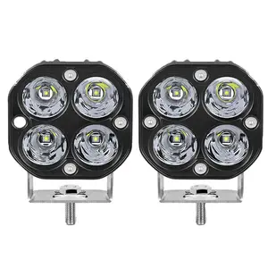 Holofote led automotivo de 3 polegadas ou 40w, lâmpada para condução em barra, para suv, motocicleta, off road, caminhão acessórios 24v