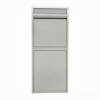 Boîte à colis extérieure de grande taille, boîte aux lettres en acier, finition peinture poudrée, design durable, serrure à clé, boîte de livraison de colis pour jardin