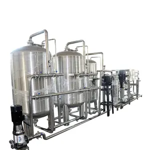 Çin fabrika fiyat 5000LPH paslanmaz çelik ters osmoz arıtma ekipmanları Ro sistemi içme suyu tesisi