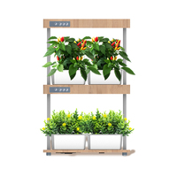 Système de culture hydroponique d'intérieur, jardin intelligent, spectre complet, 2 couches, 32 dosettes