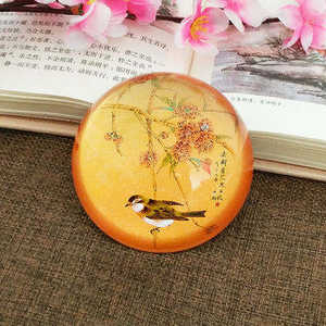 Brilhando meia esfera bola de cristal paperweight cúpula peso de papel de cristal - Product Image 3