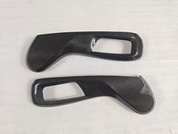 Housse de siège de voiture de haute qualité, style adhésif, siège en carbone sec pour BMW F95 X5M X6M F96, dossier de siège latéral