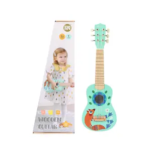 लकड़ी के बच्चे गिटार संगीत साधन खिलौना बच्चों नाटक लकड़ी गिटार खिलौना बच्चे शैक्षिक संगीत खिलौना