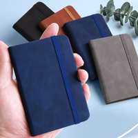 Carnet en cuir imperméable A7 avec logo personnalisé, mini-agenda portable, papier épaissi