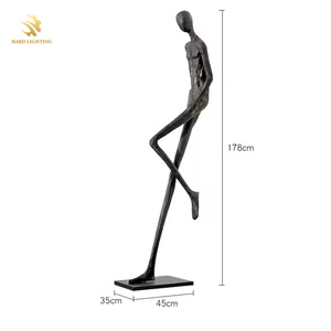 Lampada <span class=keywords><strong>da</strong></span> Terra Astratta a Grandezza Naturale con Ritratto Umanoide, Lampada Decorativa Creativa Moderna per Sale Espositive con Sorgente Luminosa a LED - Product Image 5