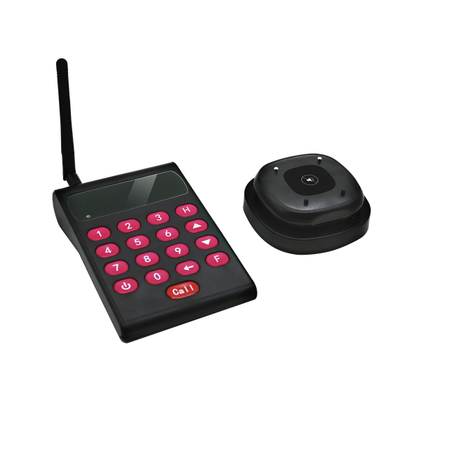 Wireless Paging System Pager Wireless Calling Table Buzzer Restaurant Guests 10 Pages 1 Keyboard Transmitter