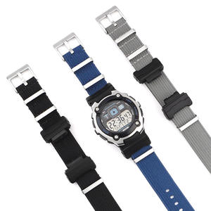 Bracelets de montre en nylon côtelé de remplacement pour bracelet de montre <span class=keywords><strong>Casio</strong></span> GA110/<span class=keywords><strong>2100</strong></span>/DW5600, bracelet de montre en toile tissée - Product Image 4
