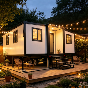 Casa Prefabbricata Espandibile e Pieghevole, Cabina Container per <span class=keywords><strong>Campeggio</strong></span> e Resort <span class=keywords><strong>in</strong></span> <span class=keywords><strong>Vendita</strong></span> a Prezzo Conveniente - Product Image 1
