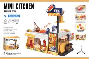 ของเล่นเด็ก ชุดบ้านทำอาหาร ชุดเชฟ ชุดทำบาร์บีคิว ร้านค้าจิ๋ว ของเล่นครัว มีเสียง มีไฟ โต๊ะ<span class=keywords><strong>อาหาร</strong></span> ของเล่นสำหรับเด็ก - Product Image 2