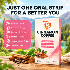 Tiras Orales de Café con Canela Potente, Cafeína, Péptidos de Colágeno y Sal Rosa del Himalaya para Mejorar la Concentración, Energía y Antioxidantes - Product Image 4