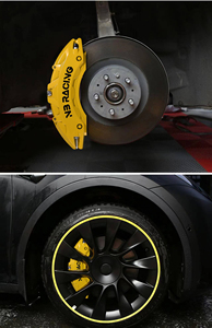 4 Piezas para Automóvil Honda Accord, Civic de 10ª Generación, INSPIRE, <span class=keywords><strong>Guandao</strong></span>, Accesorios, Cubierta de Aluminio para Caliper de Freno - Product Image 6