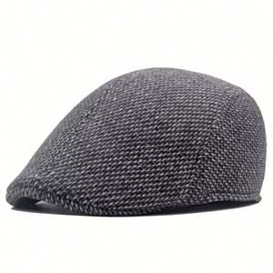 Béret en tweed pour homme, style Ivy, chaud et tendance, idéal pour les occasions décontractées, les sports, les sorties, les fêtes et les voyages, pour adultes. - Product Image 1