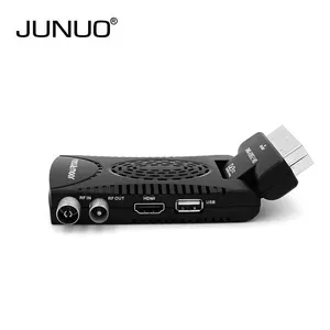 2019 Europa Fábrica De JUNUO Mini Conector Scart 1080p DVB-T2 Set Top Box