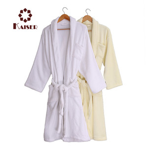 Peignoir de luxe à col châle brodé de qualité hôtelière <span class=keywords><strong>5</strong></span> étoiles avec logo personnalisé - Product Image 6