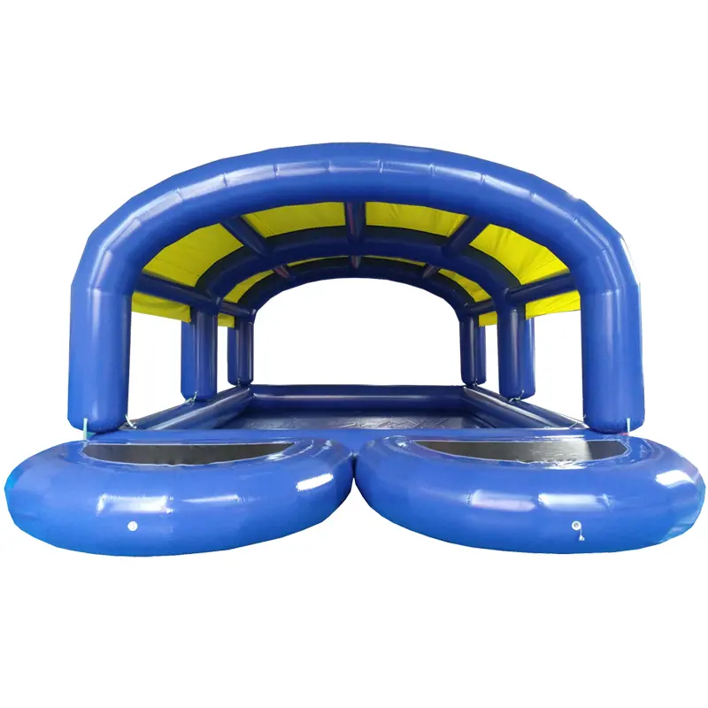 Tienda inflable comercial con techo solar, piscina de voleibol inflable