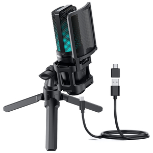 ZTD11 PRO – microphone De jeu RGB, à condensateur pour PC, <span class=keywords><strong>PS4</strong></span>, PS5, 2023 - Product Image 1