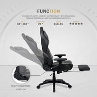 Chaise de jeu de style nouveau, chaise d'ordinateur personnalisée, bureau et chaise de jeu assortis, chaise de jeu réglable pour les passionnés de configuration