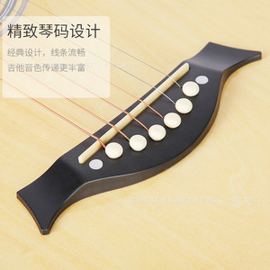 Classical Guitar 38 Inch 6 <b>Strings</b> Lacquered Finish For Beginners Practice - Product Image 3