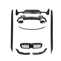 Kit de conversion de pare-chocs aérodynamique G20 LCI MP pour BMW Série 3 G20 avec calandre, diffuseur et spoiler 2022 2023