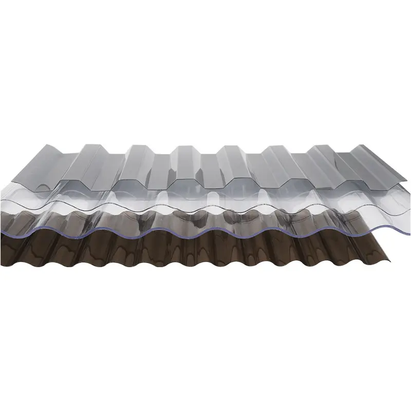 10 years warranty 5mm thickness transparent polycarbonate corrugated sheets for roofs