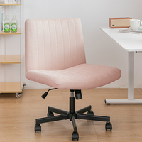 Chaise de bureau pivotante inclinable sans accoudoir Chaise de bureau Chaise de loisirs moderne