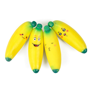 Nouveau jouet anti-stress mignon et original en TPR, simulation de banane, avec rembourrage Lala Pad Lassa, pour la décompression - Product Image 1