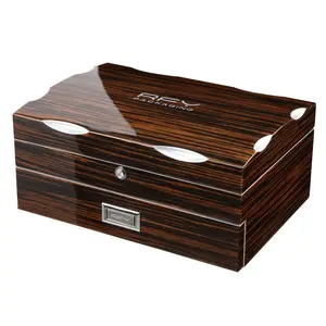 High Quality Luxury Handmade Custom Wooden Jewelry Box Pu Leather Velvet Jewelry Box Cardboard Jewelry Storage Box