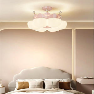 <span class=keywords><strong>Lampadario</strong></span> a LED a Forma di Corona Rosa, Luce a Spettro Completo <span class=keywords><strong>per</strong></span> Protezione degli Occhi, <span class=keywords><strong>Lampadario</strong></span> Principessa <span class=keywords><strong>per</strong></span> Camere da Letto di Bambine e Ragazze, Decorazione <span class=keywords><strong>per</strong></span> Camere dei Bambini - Product Image 3