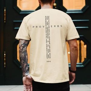 เสื้อยืด FOXA สำหรับผู้ชาย แขนสั้น ผ้าฝ้าย 100% ระบายอากาศได้ดี ดีไซน์ลายกากบาท - Product Image 3