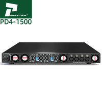 Paulkitson PD41500 Amplificateurs 2 Ohms 4X1500W Amplificateur de puissance Audio professionnel de classe D Amplificateurs 4 canaux Équipement sonore