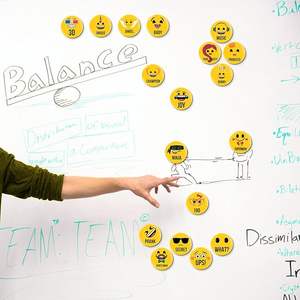 Aimants de réfrigérateur en caoutchouc 3D de forme Art Déco à forte adhérence, ensemble <span class=keywords><strong>extra</strong></span> large pour chaque jour du mois, bon humeur - Product Image 3