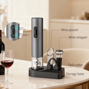 Ouvre-bouteille électrique multifonction en aluminium KLT, ouvre-bouteille à vin rouge automatique, tire-bouchon électrique - Product Image 4