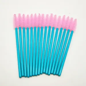 Pink Mascara Brush For Eyelash Extension Nylon Eyelashes 50pcs Disposable Brushes Mascara Wands Applicator Makeup