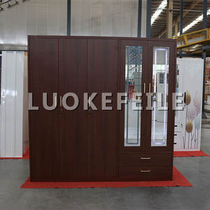 กวงดงตู้เสื้อผ้าบานเลื่อนคู่ทำจากเหล็กดีไซน์ทันสมัยแบบกำหนดเองได้ตู้เก็บเสื้อผ้าตู้เสื้อผ้าเฟอร์นิเจอร์ห้องนอน - Product Image 6