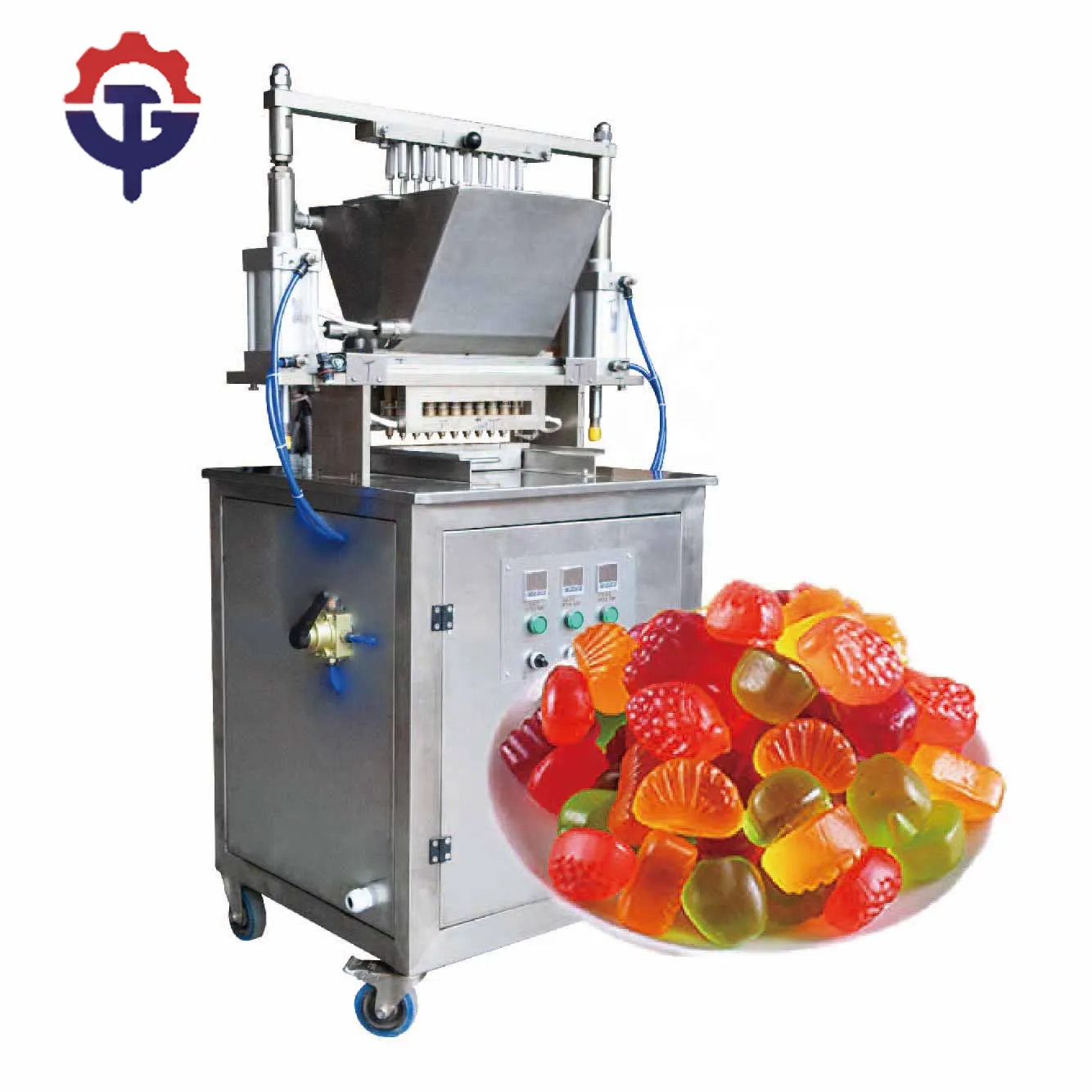 Tg Goedkope Prijs Semi-Automatische Lab Gebruik Kleine Jelly Candy Maker Maken Deponeren Productie Machine