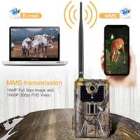 Cámara de Caza Suntek 2G 1080P SMS GSM MMS SMTP Impermeable, Cámaras de Seguridad Inalámbricas Infrarrojas para el Hogar, Trampas Fotográficas HC-900M