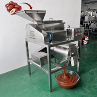 Voedselveilige Jujube Rode Dadel Pulpmachine voor zaadseparatie, gladde pasta en productie van fruitvulling