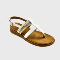Sandales plates d'été élégantes pour femmes, tissées, à bout ouvert, avec bride arrière, confortables, à semelle souple, antidérapantes, à bride en T, pour la plage