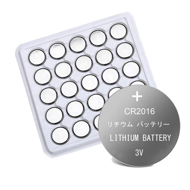 CR2016 3V Lithium LiMnO2 Button Coin Battery 75mAh 20x1.6mm 15mA Pulse Current for Remote Control