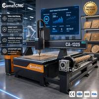 Routeur CNC 4 axes CA-1325 à faible vibration pour le travail des bois, idéal pour la fabrication de meubles sur mesure et l'usinage de composants cylindriques