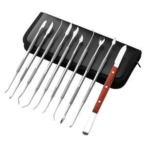 Couteau et cuillère de sculpture de cire d'acier inoxydable d'instrument dentaire pour l'outil de sculpture et de remplissage de prothèse dentaire - Product Image 4