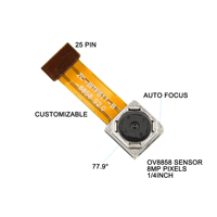 Module de caméra micro MIPI à focale fixe de qualité supérieure Haozhou MK1412 OV8858 8MP 30FPS HDR pour caméra arrière de téléphone portable, code QR