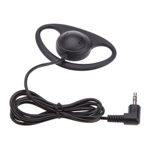 Écouteur intra-auriculaire simple à <span class=keywords><strong>1</strong></span> broche en forme de <span class=keywords><strong>D</strong></span>, 3,5 mm, <span class=keywords><strong>1</strong></span>,2 m, en PVC TPE - Product Image 2