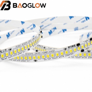 10cm Cut Smd2835 Led Strip 240d/M Ac220v 20w/M 10mm 25/50 Copper Electroplated Pcb 3000k/4000k/6500k Flexible Light - Product Image 5