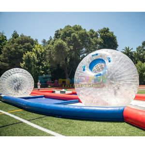 Desafío al aire libre Deporte Burbuja Claro Bola de hámster humano Inflable Doble Zorb <span class=keywords><strong>Ball</strong></span> Race Track - Product Image 2