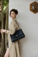 Bolso de Mano de Cuero Genuino Estructurado, Gran Capacidad, Bolso de Trabajo, Moda de Lujo de Oriente Medio, Precio Directo de Fábrica