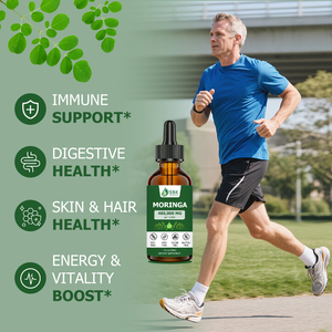 Meilleures ventes : Gouttes liquides de Moringa pour une peau et des cheveux sains, favorisent l'équilibre glycémique, phytonutriments, minéraux, soutien énergétique - Product Image 5