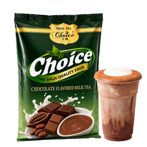 Poudre de thé au lait chocolaté instantané, mélange de cacao pour bubble <span class=keywords><strong>tea</strong></span>, pour les boutiques de boba, les cafés, les boulangeries, vente en gros, OEM, certifié HACCP et ISO - Product Image 1