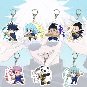 Portachiavi in Acrilico Anime <span class=keywords><strong>Jujutsu</strong></span> <span class=keywords><strong>Kaisen</strong></span> con Yuji Itadori, Nobara Kugisaki, Satoru Gojo, Maki Zenin, Ryomen Sukuna, Decorazione per Borsa, Gioiello - Product Image 1